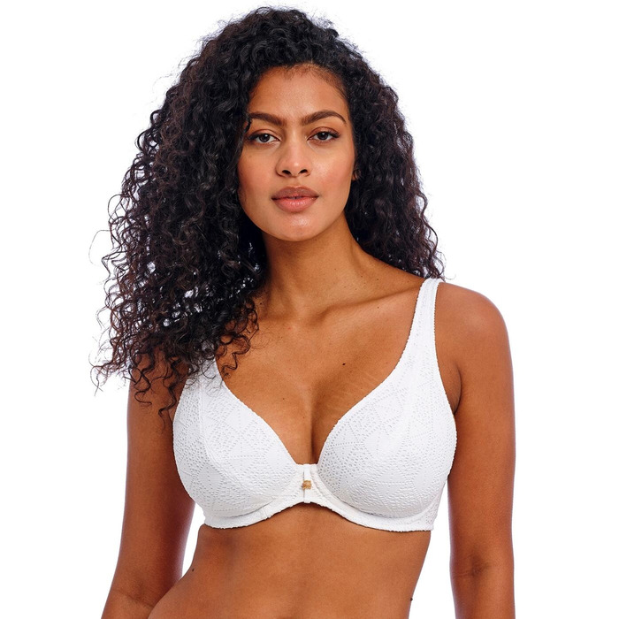 Freya Nomad Nights High Apex Bikini Top - White - 34J