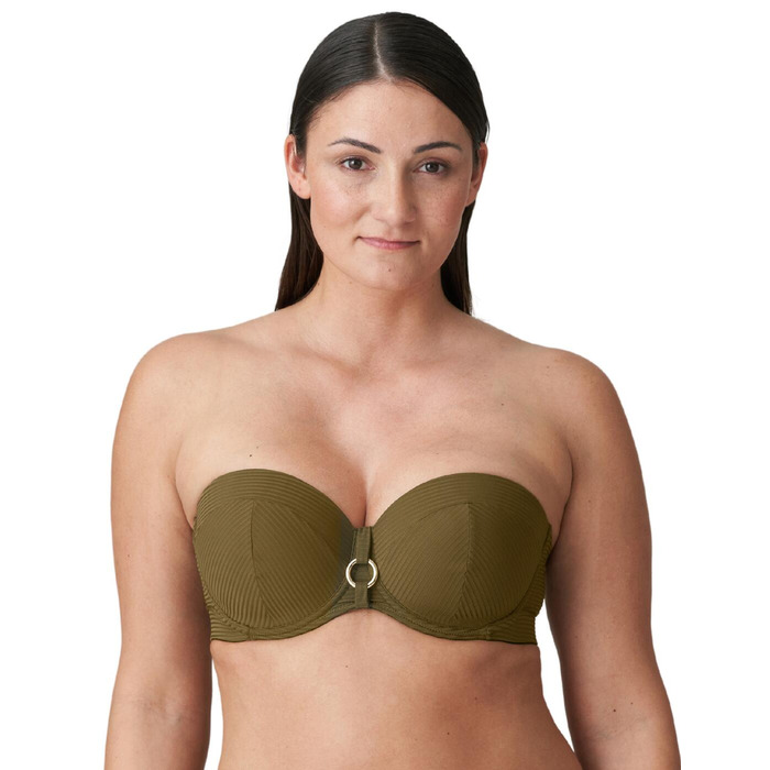 Prima Donna Sahara Strapless Bikini Top - Olive - 36F