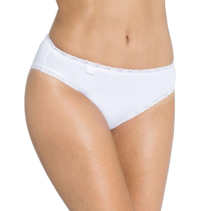 Sloggi 24/7 Cotton Lace Tai Brief 3 Pack - White - 2XL - 18