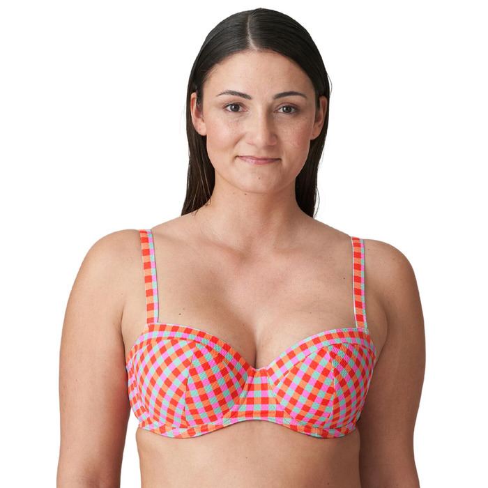 Prima Donna Swim Marival Padded Balcony Bikini Top - Ocean Pop - 34G
