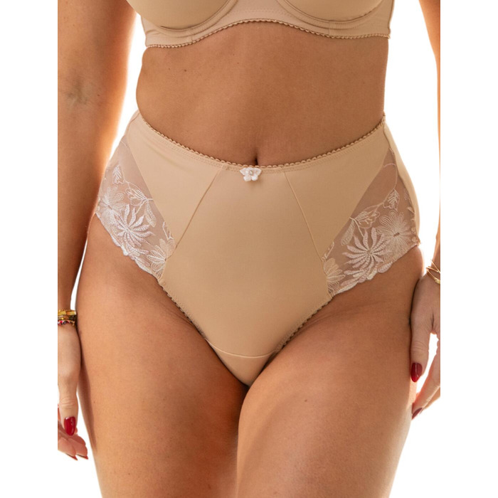 Pour Moi St Tropez High Waist Deep Brief - Latte - M - 12
