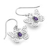 Sea Gems Butterfly Amethyst Earrings