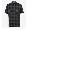 Swanndri Henderson Short Sleeve Wool Jacket Grey Black Check M