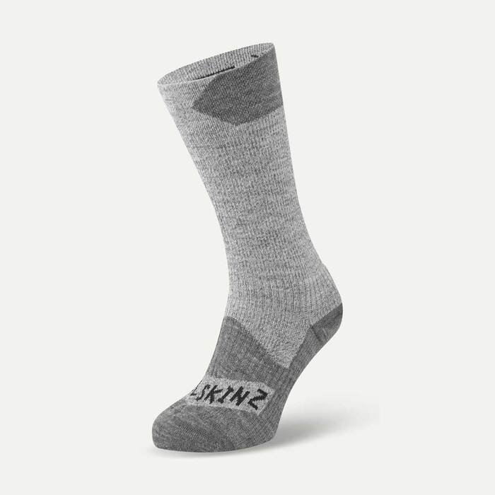 Sealskinz Raynham Waterproof All Weather Mid Length Socks Grey S