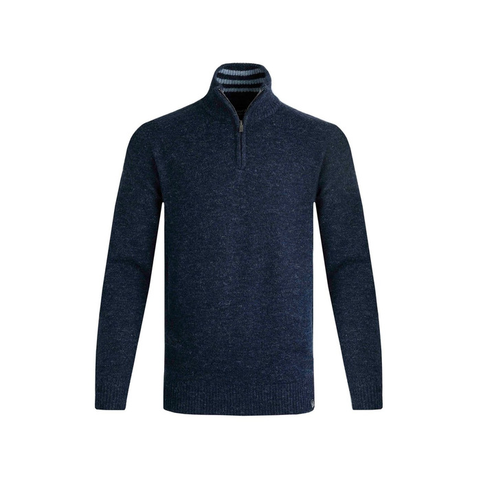 Weird Fish Helmsdale Eco 1/4 Zip Jumper Navy S