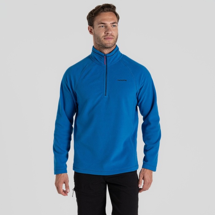 Craghoppers Men's Corey VI Half Zip Fleece Fresh Blue Small
