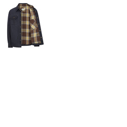 Hoggs of Fife Huntly Waxed Canvas Utility Overshirt Midnight Navy M