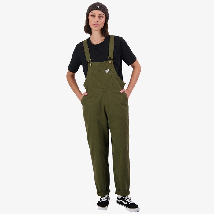 Swanndri Women's Taylor Cotton Dungarees Olive 10