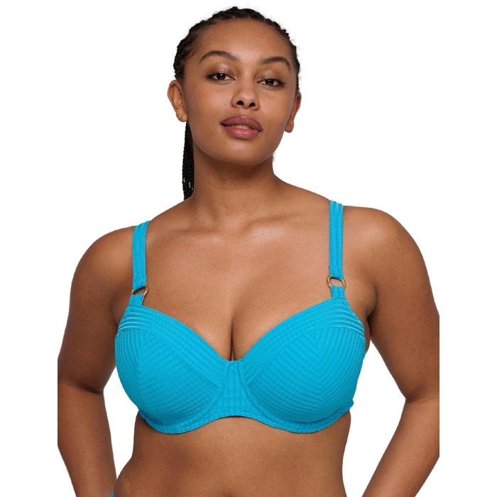 Prima Donna Swim Kochi Padded Balcony Bikini Top - Sea Breeze - 34C