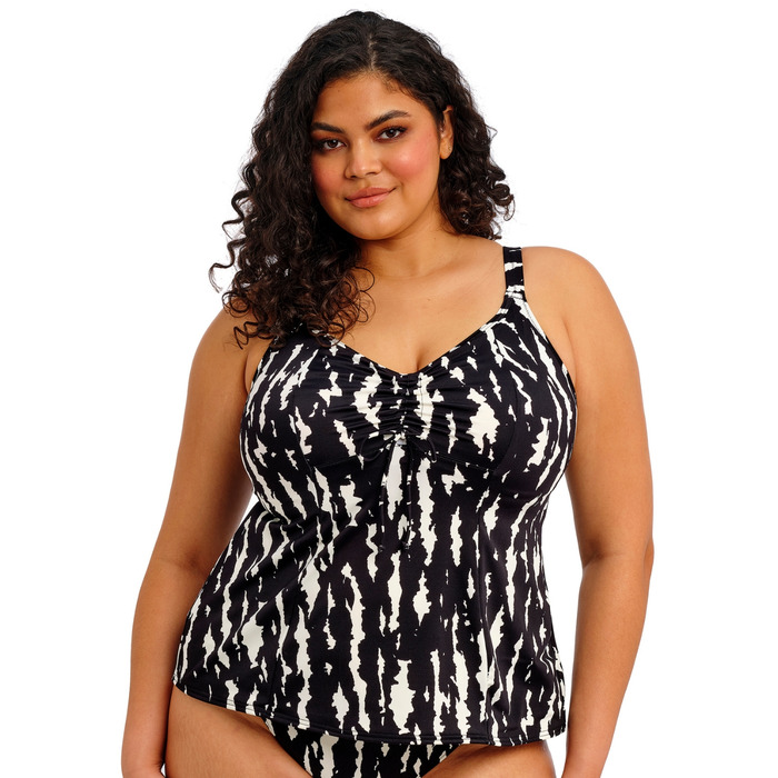 Elomi Echo Shell Non Wired Moulded Tankini Top - Black - 3XL - 20