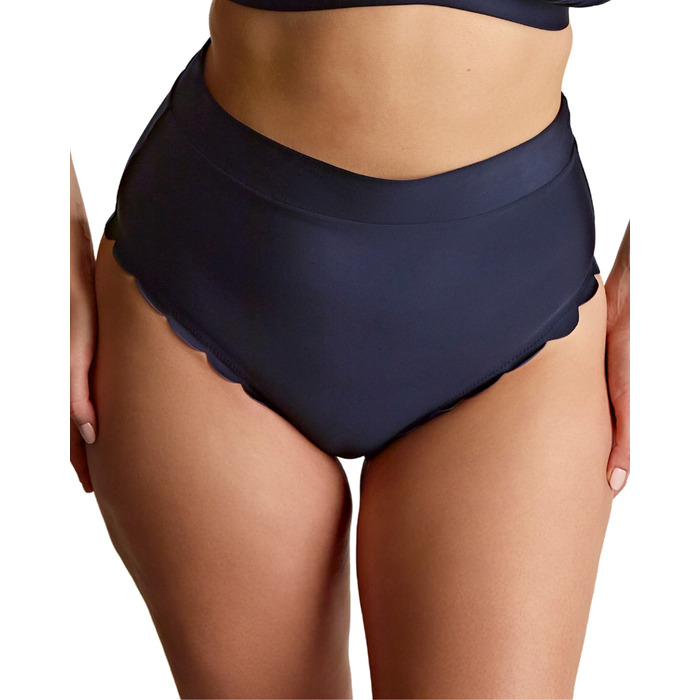 Panache High Waist Bikini Brief - Signature Ink Blue - S - 10