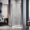 ELEGANT 860mm Framed Pivot Hinged Shower Door 6mm Tempered Glass Swing Door