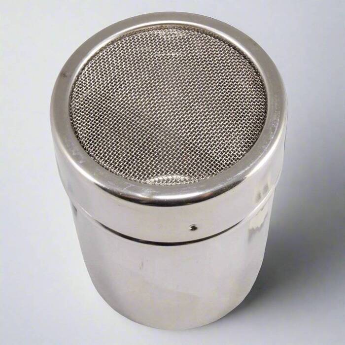 Stainless Steel Chocolate Shaker With Mesh Top - Large