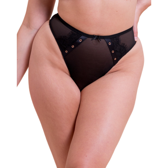 Scantilly By Curvy Kate Laced Up High Waist Thong