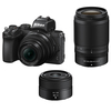 Nikon Z50 Mirrorless Camera with Z DX 16-50mm, Z DX 50-250mm and Z 40mm Lenses