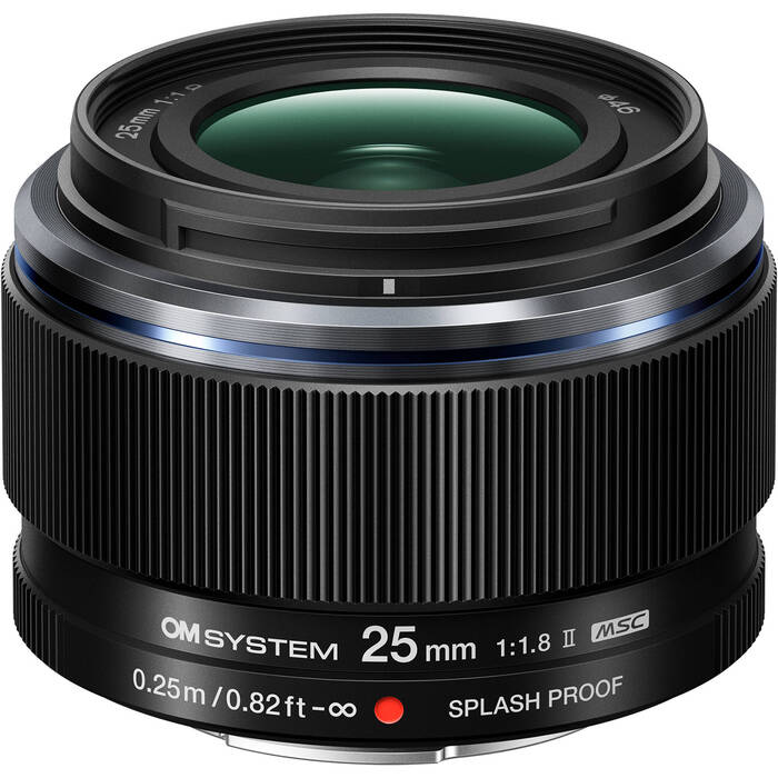 OM SYSTEM Digital 25mm f/1. 8 II Lens Black