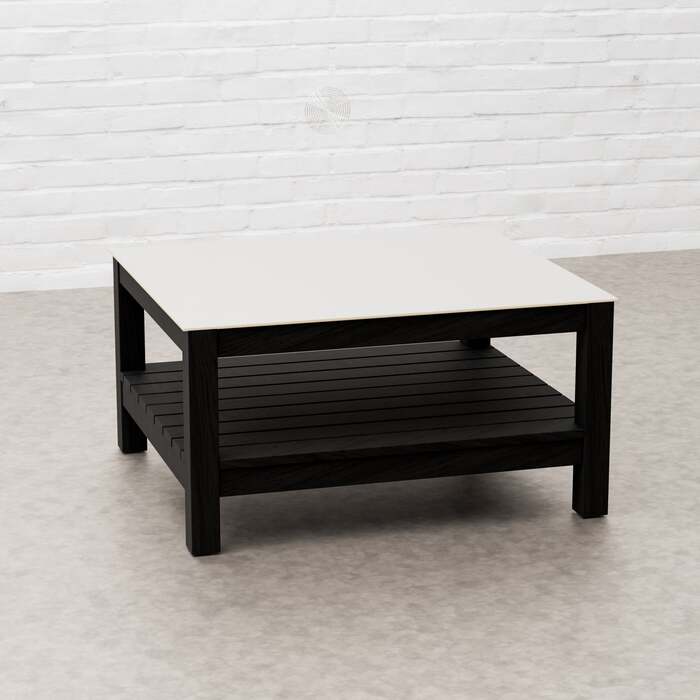 Draco Grills Teak Carbon Line Modular Outdoor Kitchen 70cm Kamado Table with Ceramic Top