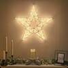 Pre-Lit Christmas Gold Lit Star 57cm with 6000 Warm White LED Micro-lights