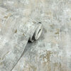 Soho Concrete Textured Heavyweight Vinyl Wallpaper Sage Green / Gold World of Wallpaper WOW169