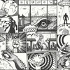 Comic Book Strip Wallpaper Black / White Holden 14075