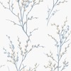 Laura Ashley Pussy Willow Wallpaper Seaspray Blue 143337
