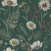 Wild Meadow Wallpaper Forest Green Fine Decor FD43882