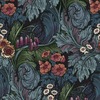 Laurence Llewelyn-Bowen Hedgerovia Floral Wallpaper Blue / Multi LB25134