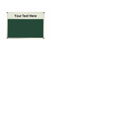 Felt Noticeboard with Header and Aluminium Frame