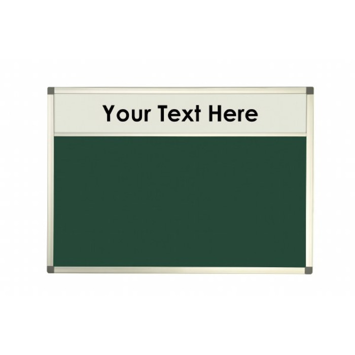 Felt Noticeboard with Header and Aluminium Frame