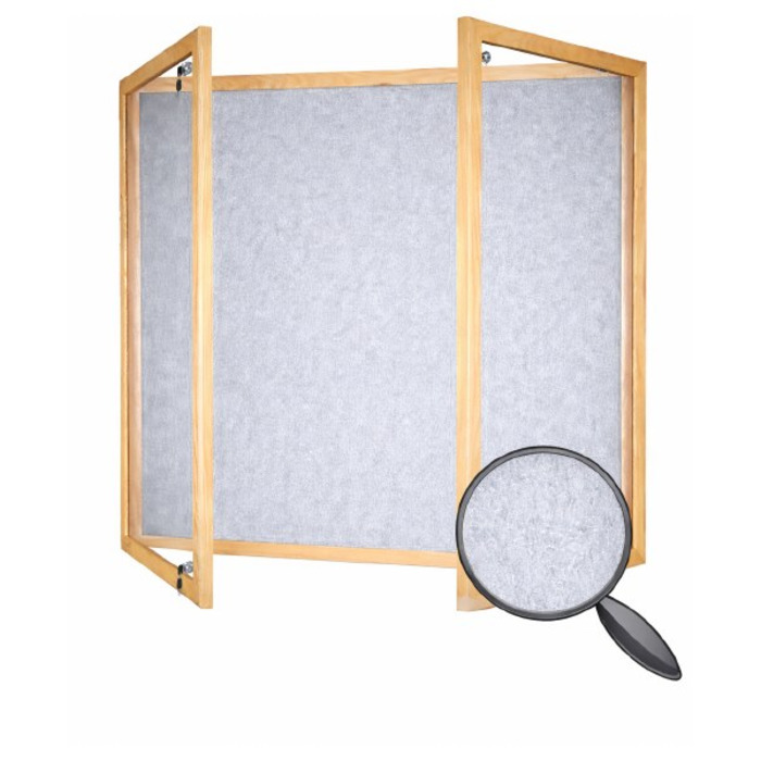 Hardwood Framed Lockable PET Noticeboard