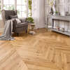 Lusso Palermo Lustrous Oak Chevron Engineered Flooring