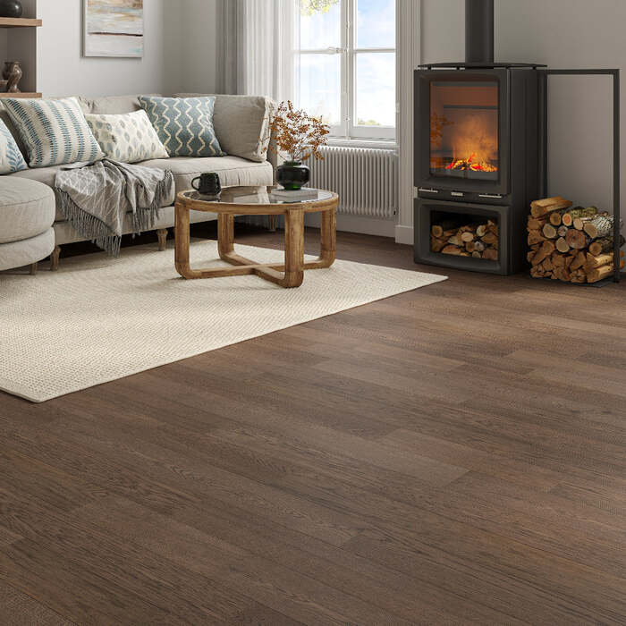 Lusso Uniqo Coffee Engineered Oak Flooring