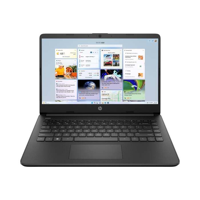HP 14s 14" Laptop - Intel Pentium, 4GB RAM, 128GB SSD, Black