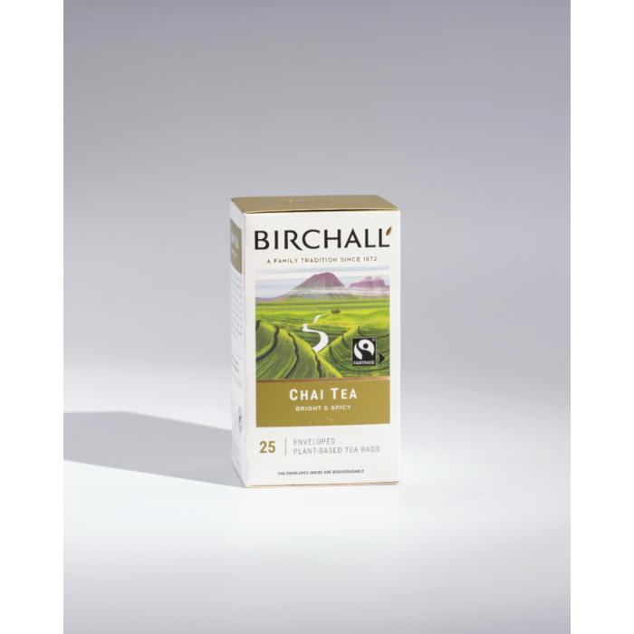 Birchall Chai Tea - 25 Enveloped Plant-Based Tea Bags FT