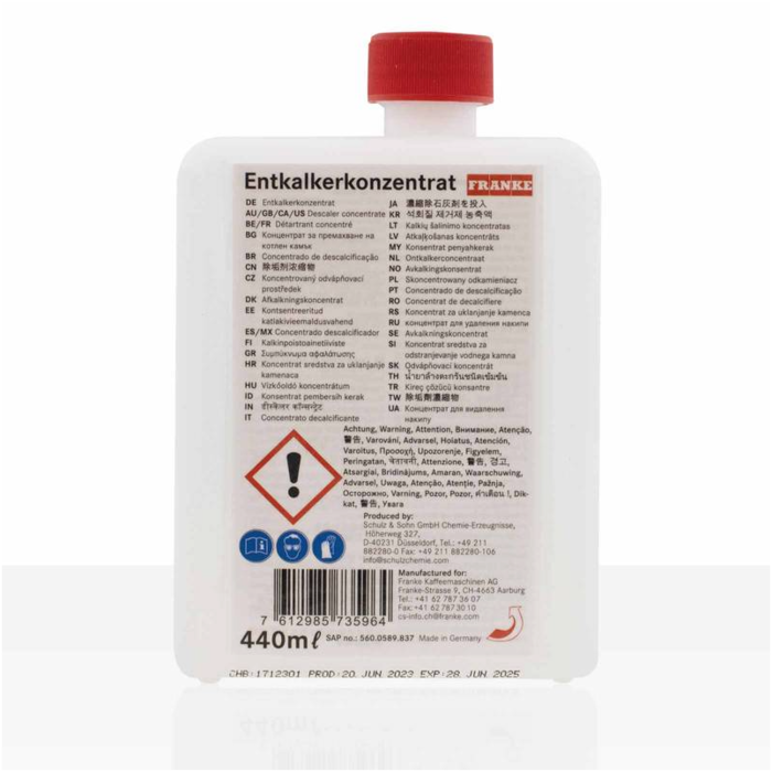 Franke - A300 descale cartridge - 0. 4l - Descaler