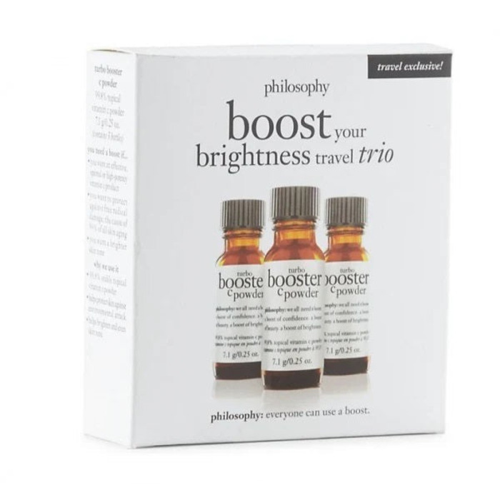 Philosophy Boost Your Brightness Trio Set 3x 7. 1g Philosophy Turbo Booster C