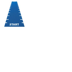Sprint Track (Start, Finish & 0. 5 Meter Line Markings)