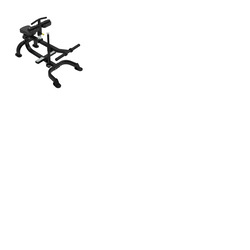Elite Series Seated Calf Raise Black Glute Bridge Machine