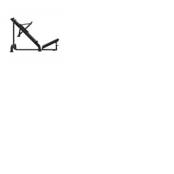 Leg Press Machine Black Metal Incline Bench Adjustable Backrest