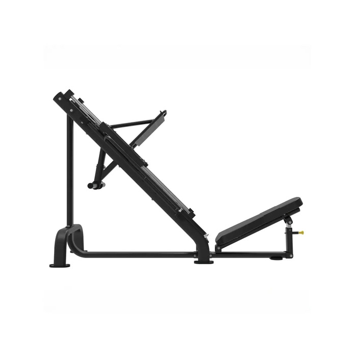 Leg Press Machine Black Metal Incline Bench Adjustable Backrest