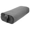 Rectangular Buckwheat Yoga Bolster in Grey