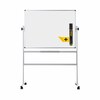 Bi-Office Mobile Revolving Magnetic Enamel Whiteboard 1500 x 1200mm