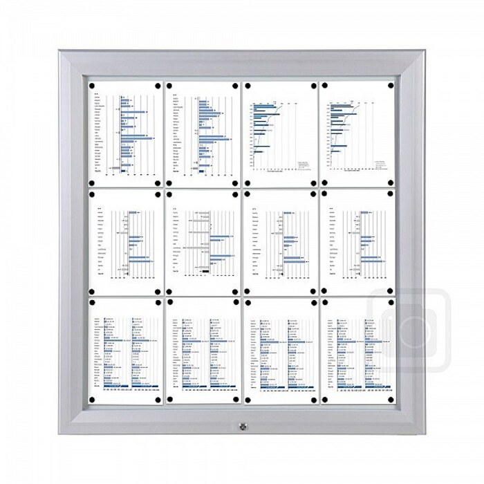 IP56 Outdoor Lockable Whiteboard
