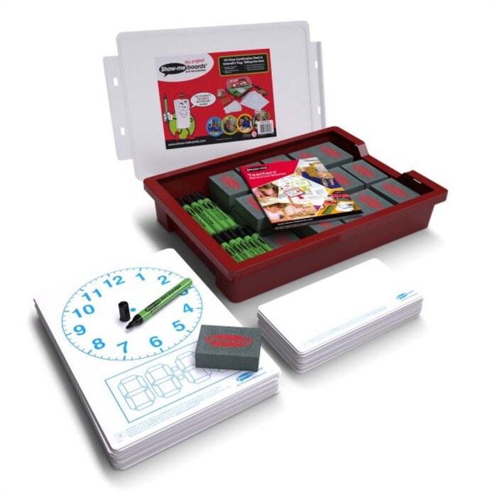 Show-me Gratnells Tray Kit with A4 Telling the Time Boards