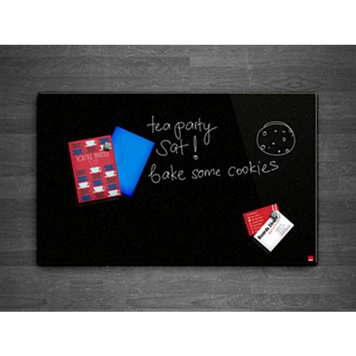 Casca Magnetic Glass Writing Board 1000 x 800mm Starlight Black