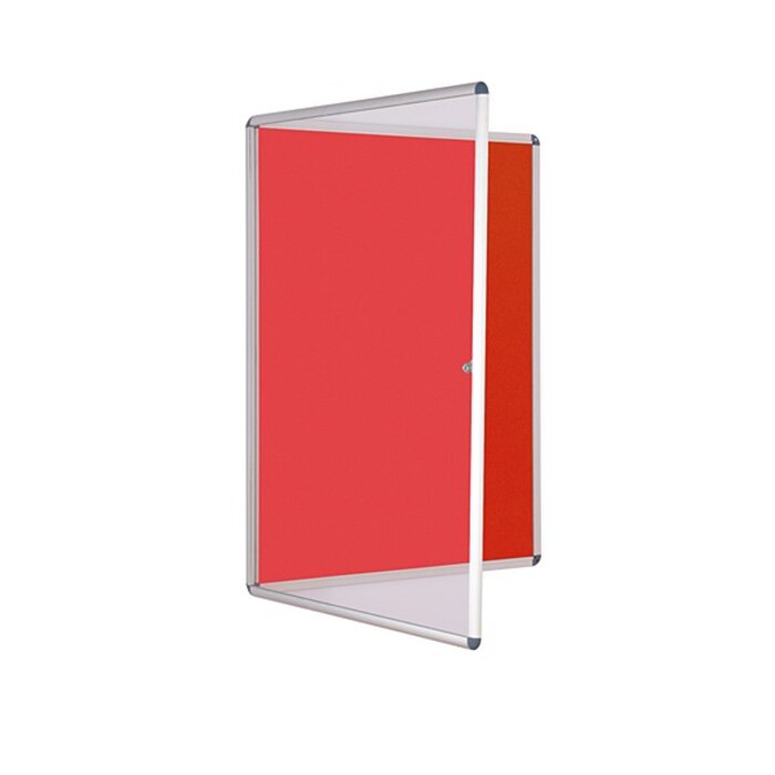 Internal Felt Tamperproof Noticeboard 900x600mm Red