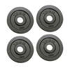 York 4x 5kg Hammertone Cast Iron Olympic Plates