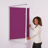 ColourPlus Tamperproof Noticeboard 900x900mm Magenta
