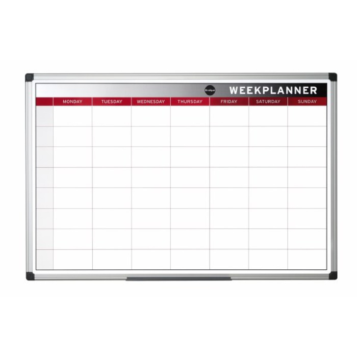 Bi-Office Magnetic Weekly Planner