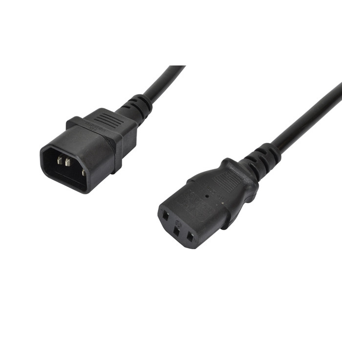 IEC Extension Lead Male To Female 3m - Kettle Style Connectors